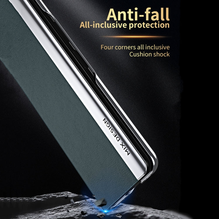 For Xiaomi Mix Fold Electroplated Horizontal Flip Leather Case with Holder