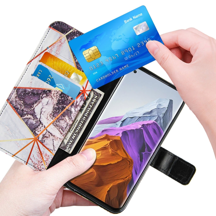For Xiaomi Mi 11 Pro Marble Stitching Horizontal Flip PU Leather Case with Holder & Card Slots & Wallet & Lanyard