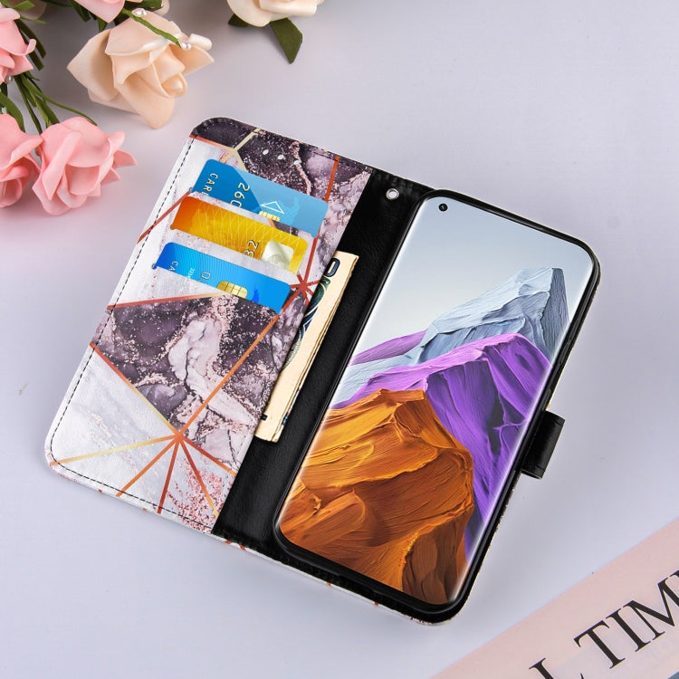 For Xiaomi Mi 11 Pro Marble Stitching Horizontal Flip PU Leather Case with Holder & Card Slots & Wallet & Lanyard