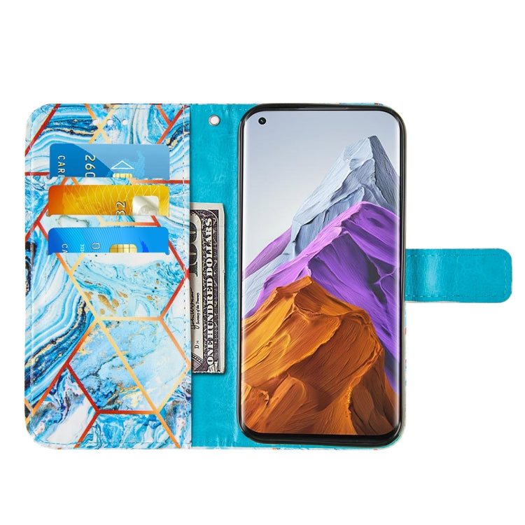 For Xiaomi Mi 11 Pro Marble Stitching Horizontal Flip PU Leather Case with Holder & Card Slots & Wallet & Lanyard