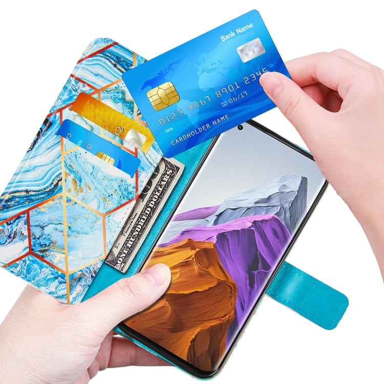 For Xiaomi Mi 11 Pro Marble Stitching Horizontal Flip PU Leather Case with Holder & Card Slots & Wallet & Lanyard