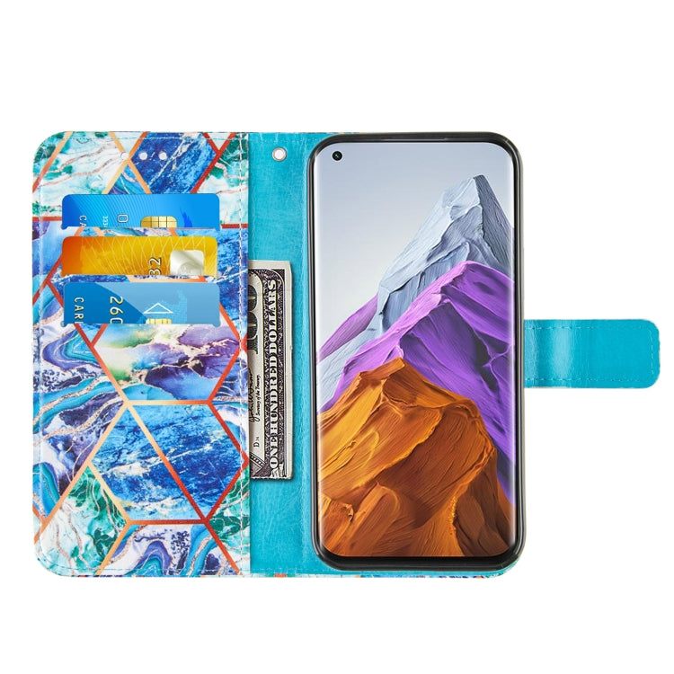 For Xiaomi Mi 11 Pro Marble Stitching Horizontal Flip PU Leather Case with Holder & Card Slots & Wallet & Lanyard