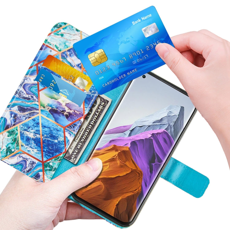 For Xiaomi Mi 11 Pro Marble Stitching Horizontal Flip PU Leather Case with Holder & Card Slots & Wallet & Lanyard