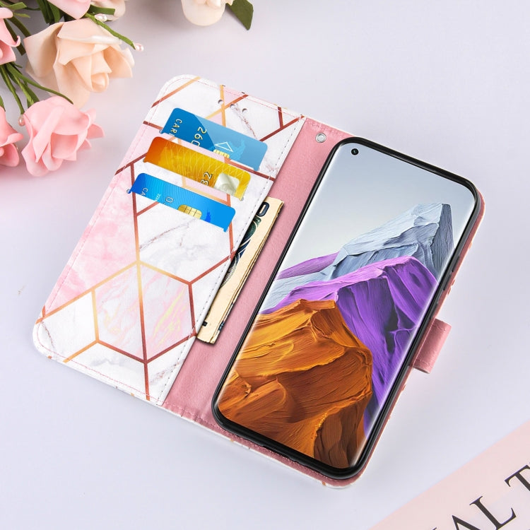 For Xiaomi Mi 11 Pro Marble Stitching Horizontal Flip PU Leather Case with Holder & Card Slots & Wallet & Lanyard