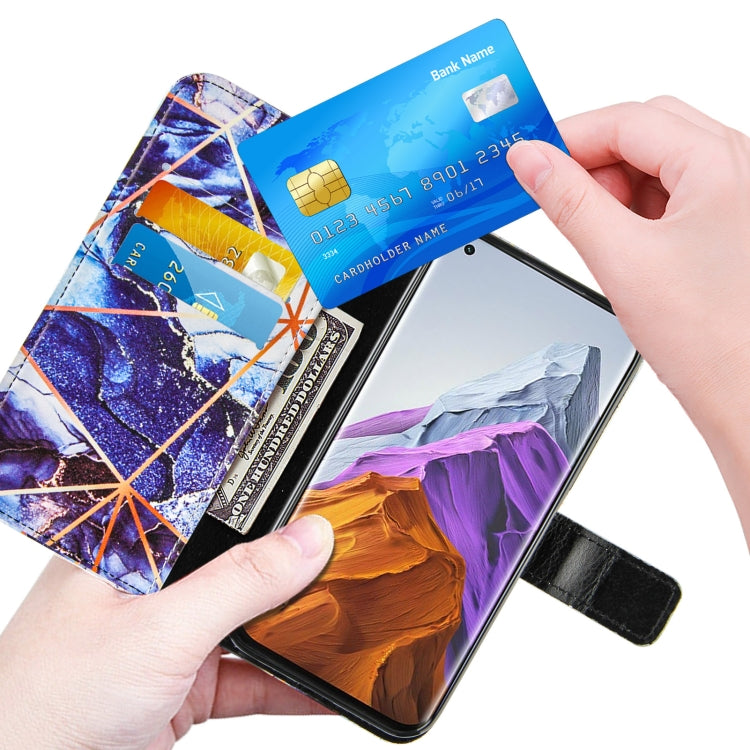 For Xiaomi Mi 11 Pro Marble Stitching Horizontal Flip PU Leather Case with Holder & Card Slots & Wallet & Lanyard