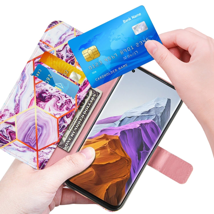 For Xiaomi Mi 11 Pro Marble Stitching Horizontal Flip PU Leather Case with Holder & Card Slots & Wallet & Lanyard