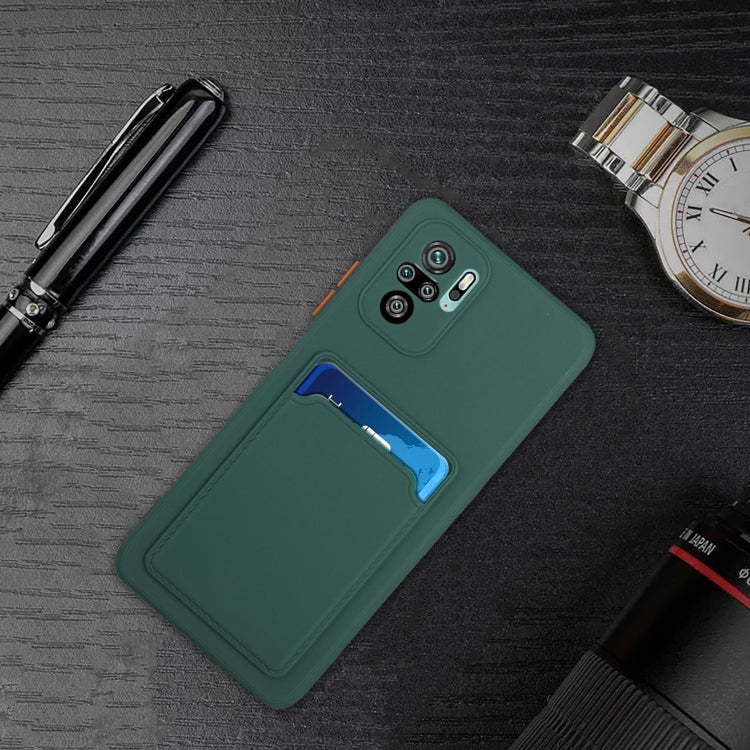 For Xiaomi Redmi Note 10 Pro Card Slot Design Shockproof TPU Protective Case