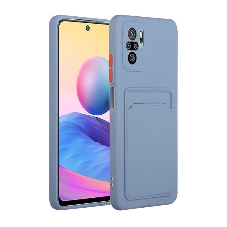 For Xiaomi Redmi Note 10 Pro Card Slot Design Shockproof TPU Protective Case