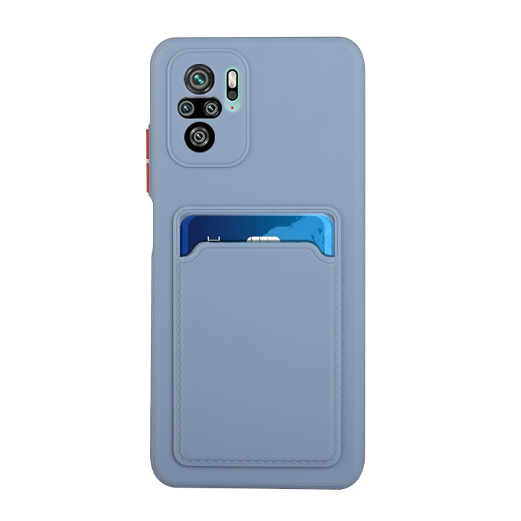 For Xiaomi Redmi Note 10 Pro Card Slot Design Shockproof TPU Protective Case
