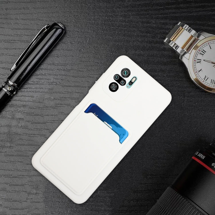 For Xiaomi Redmi Note 10 Pro Card Slot Design Shockproof TPU Protective Case