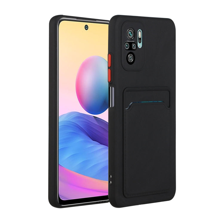 For Xiaomi Redmi Note 10 Pro Card Slot Design Shockproof TPU Protective Case