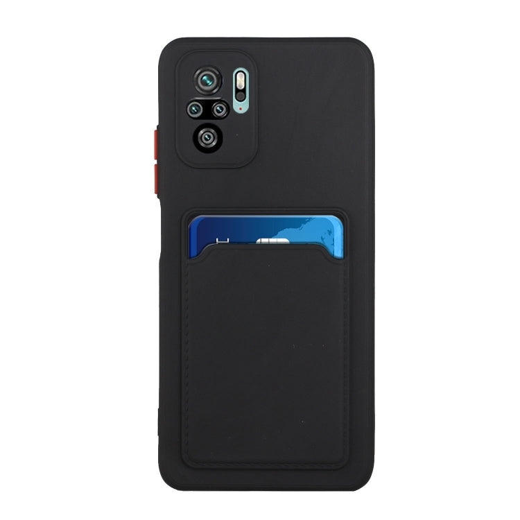 For Xiaomi Redmi Note 10 Pro Card Slot Design Shockproof TPU Protective Case