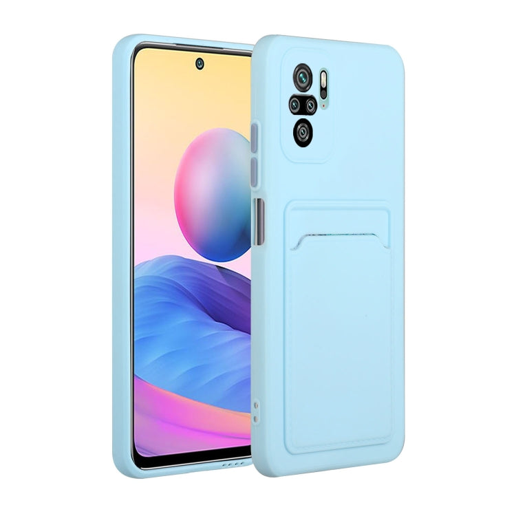 For Xiaomi Redmi Note 10 Pro Card Slot Design Shockproof TPU Protective Case