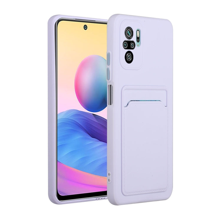 For Xiaomi Redmi Note 10 Pro Card Slot Design Shockproof TPU Protective Case