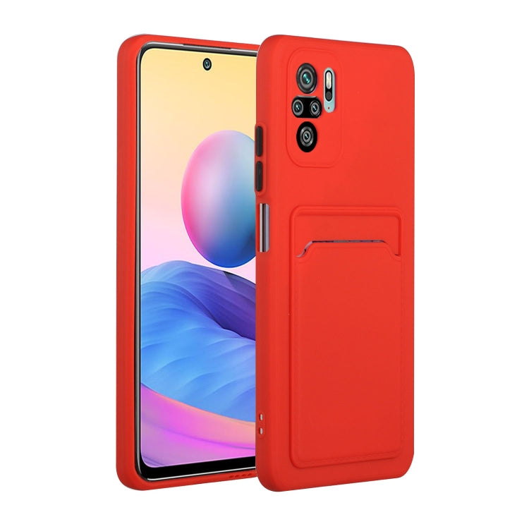 For Xiaomi Redmi Note 10 Pro Card Slot Design Shockproof TPU Protective Case