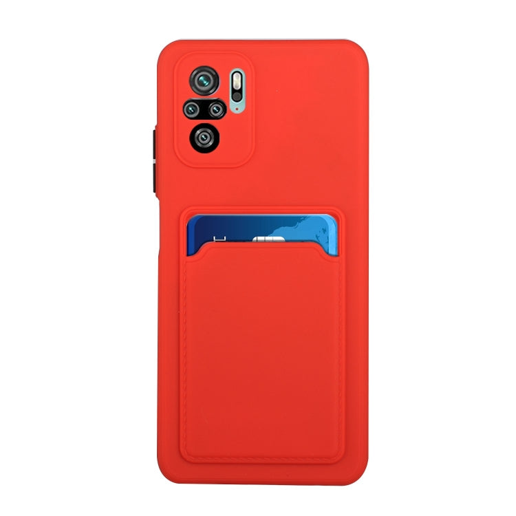 For Xiaomi Redmi Note 10 Pro Card Slot Design Shockproof TPU Protective Case