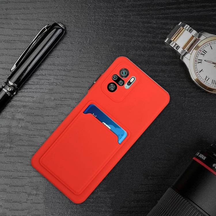 For Xiaomi Redmi Note 10 Pro Card Slot Design Shockproof TPU Protective Case