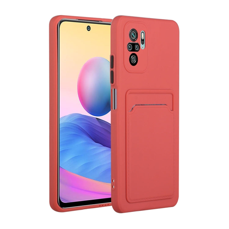 For Xiaomi Redmi Note 10 Pro Card Slot Design Shockproof TPU Protective Case
