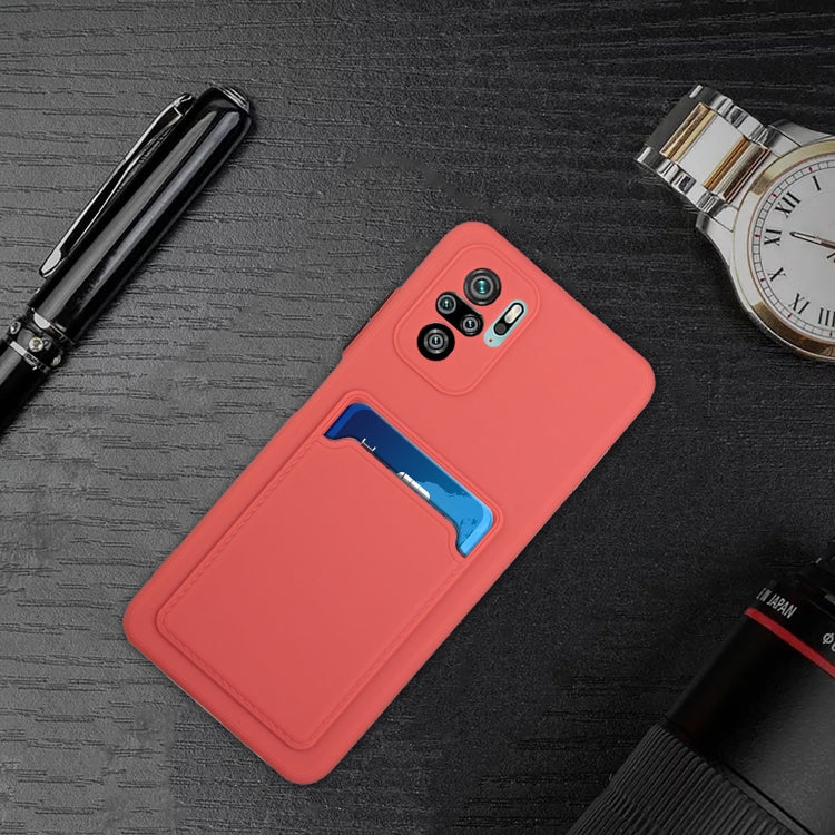 For Xiaomi Redmi Note 10 Pro Card Slot Design Shockproof TPU Protective Case