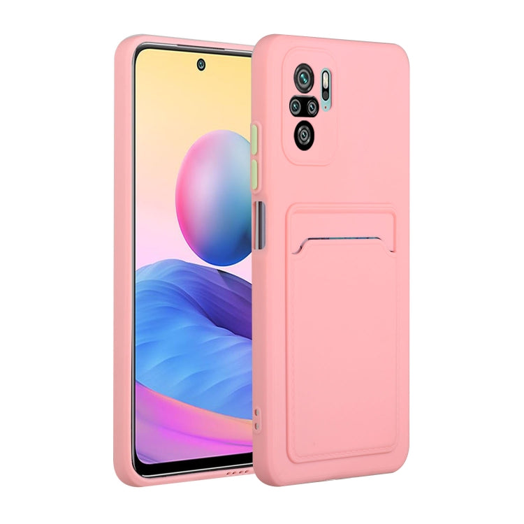 For Xiaomi Redmi Note 10 Pro Card Slot Design Shockproof TPU Protective Case