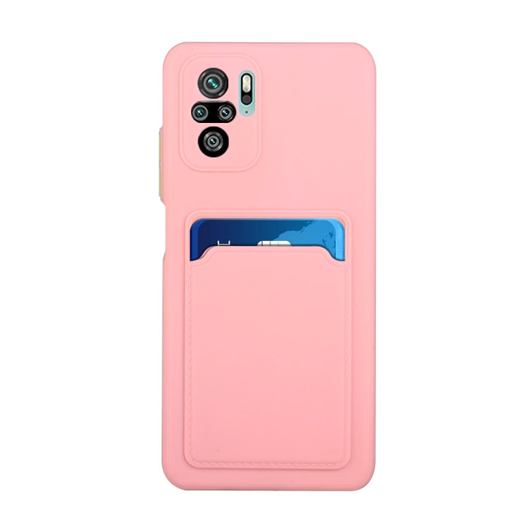 For Xiaomi Redmi Note 10 Pro Card Slot Design Shockproof TPU Protective Case