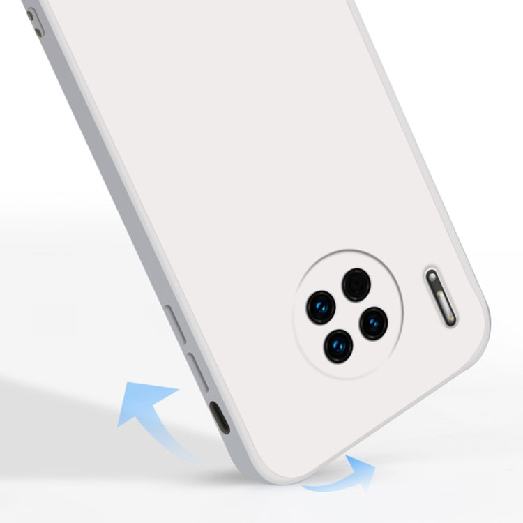 For Huawei Mate 30 Solid Color Imitation Liquid Silicone Straight Edge Dropproof Full Coverage Protective Case