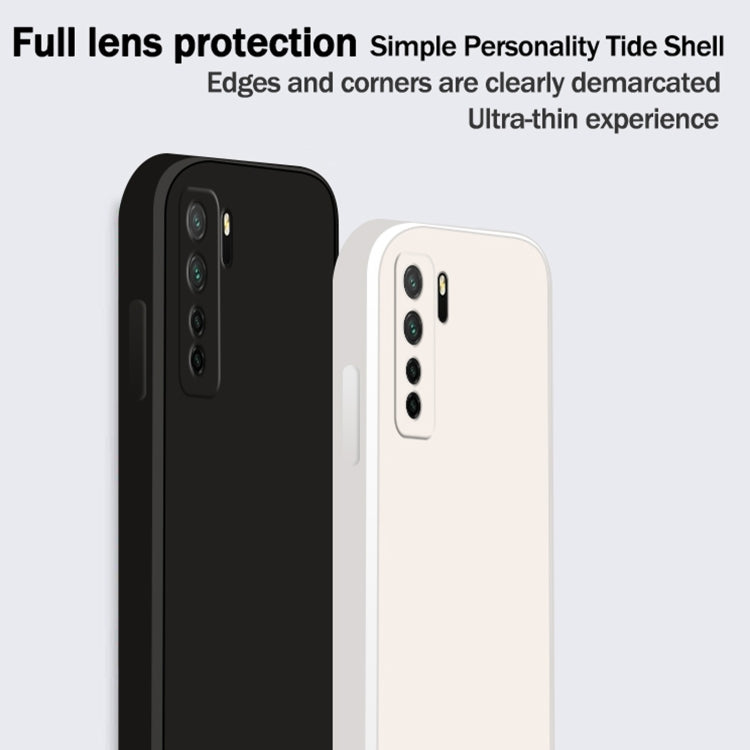 For Huawei nova 7 SE Solid Color Imitation Liquid Silicone Straight Edge Dropproof Full Coverage Protective Case