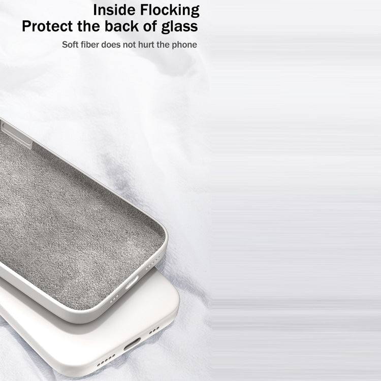 For Samsung Galaxy A11 Solid Color Imitation Liquid Silicone Straight Edge Dropproof Full Coverage Protective Case