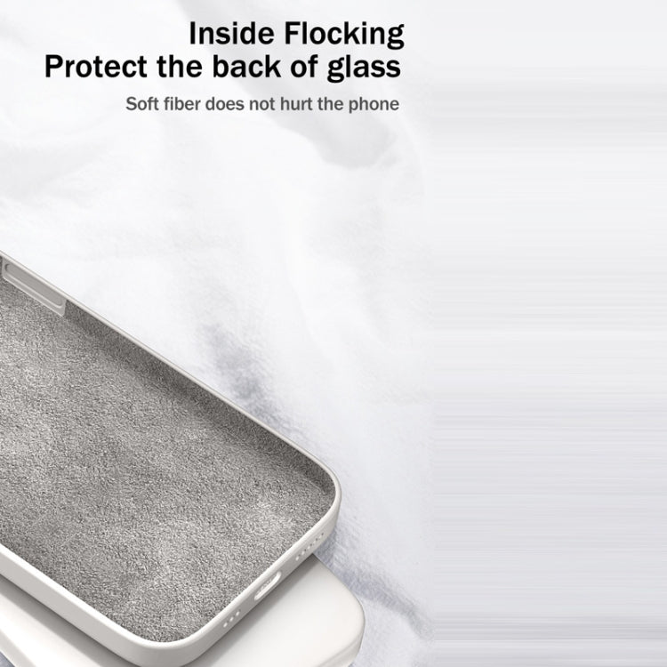 For Samsung Galaxy A71 Solid Color Imitation Liquid Silicone Straight Edge Dropproof Full Coverage Protective Case