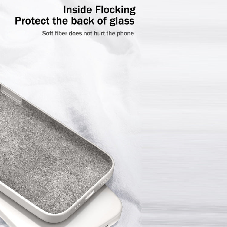 For Samsung Galaxy S21 5G Solid Color Imitation Liquid Silicone Straight Edge Dropproof Full Coverage Protective Case