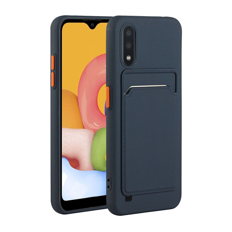 For Samsung Galaxy A01 Card Slot Design Shockproof TPU Protective Case