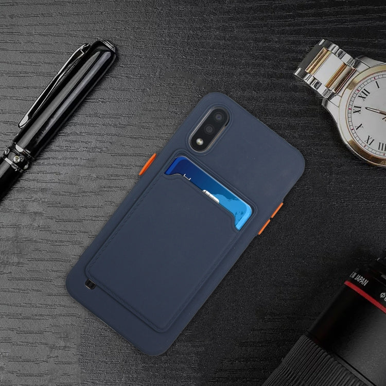 For Samsung Galaxy A01 Card Slot Design Shockproof TPU Protective Case