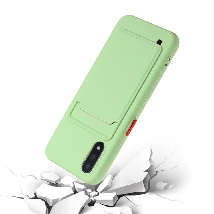 For Samsung Galaxy A01 Card Slot Design Shockproof TPU Protective Case