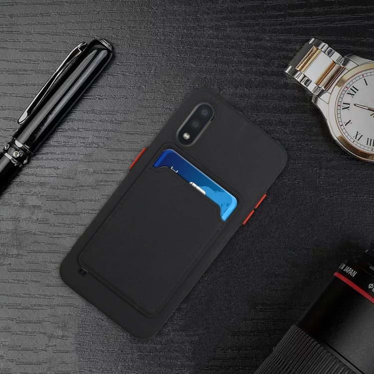 For Samsung Galaxy A01 Card Slot Design Shockproof TPU Protective Case