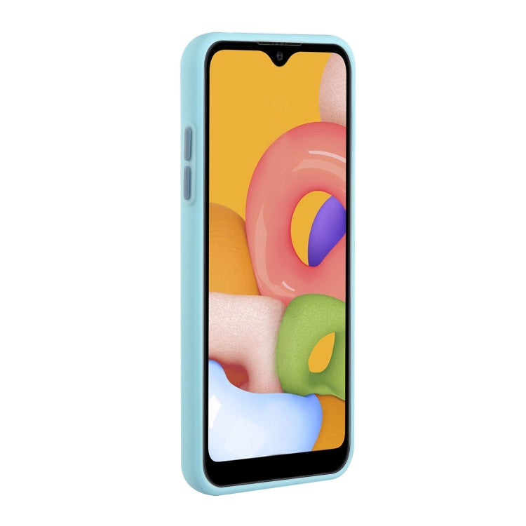 For Samsung Galaxy A01 Card Slot Design Shockproof TPU Protective Case