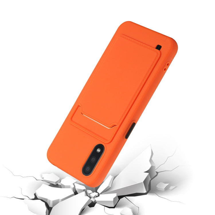 For Samsung Galaxy A01 Card Slot Design Shockproof TPU Protective Case