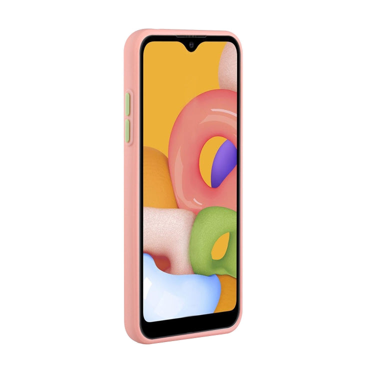 For Samsung Galaxy A01 Card Slot Design Shockproof TPU Protective Case