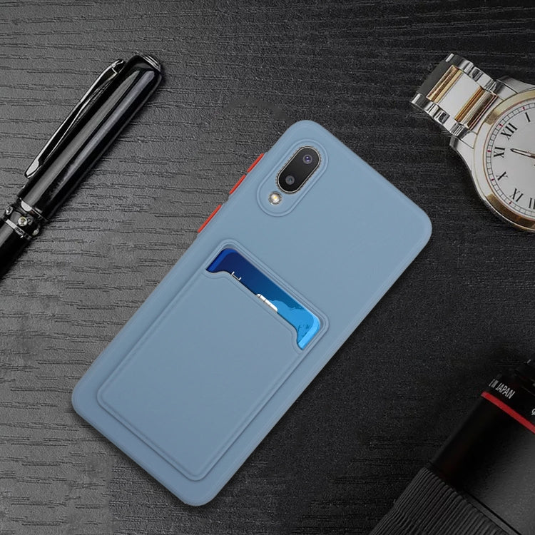 For Samsung Galaxy A02 Card Slot Design Shockproof TPU Protective Case