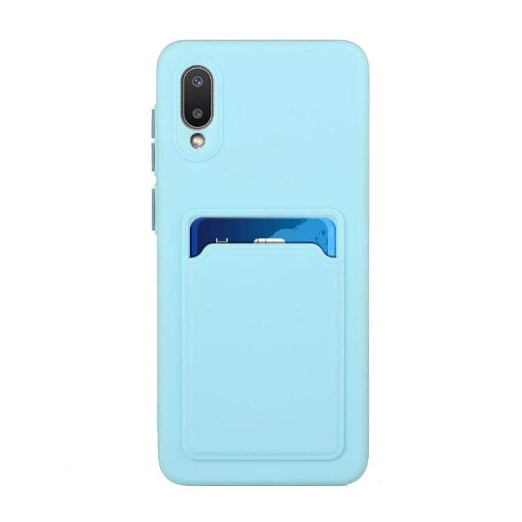 For Samsung Galaxy A02 Card Slot Design Shockproof TPU Protective Case