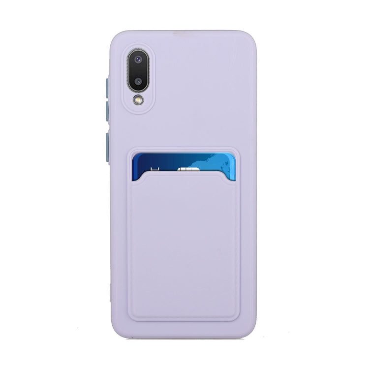 For Samsung Galaxy A02 Card Slot Design Shockproof TPU Protective Case