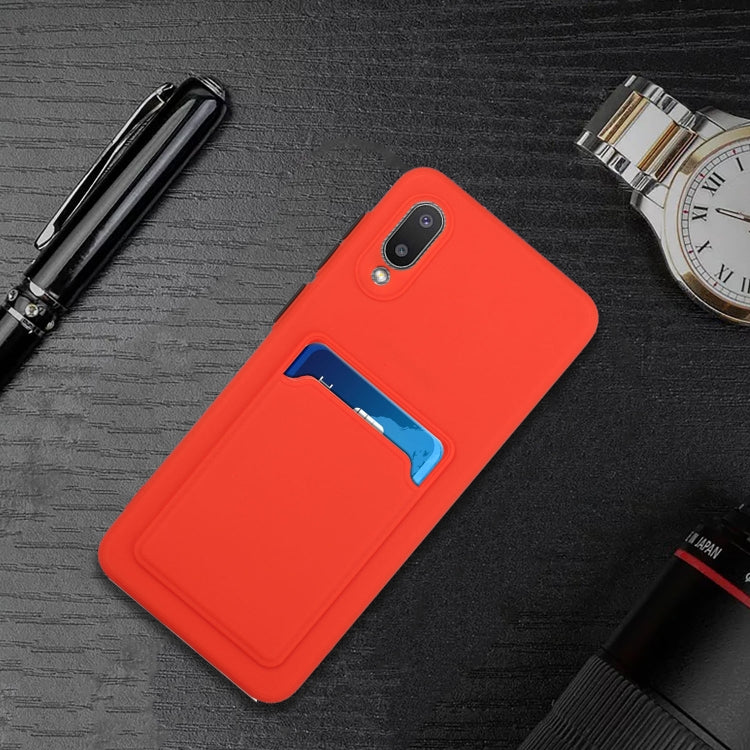 For Samsung Galaxy A02 Card Slot Design Shockproof TPU Protective Case