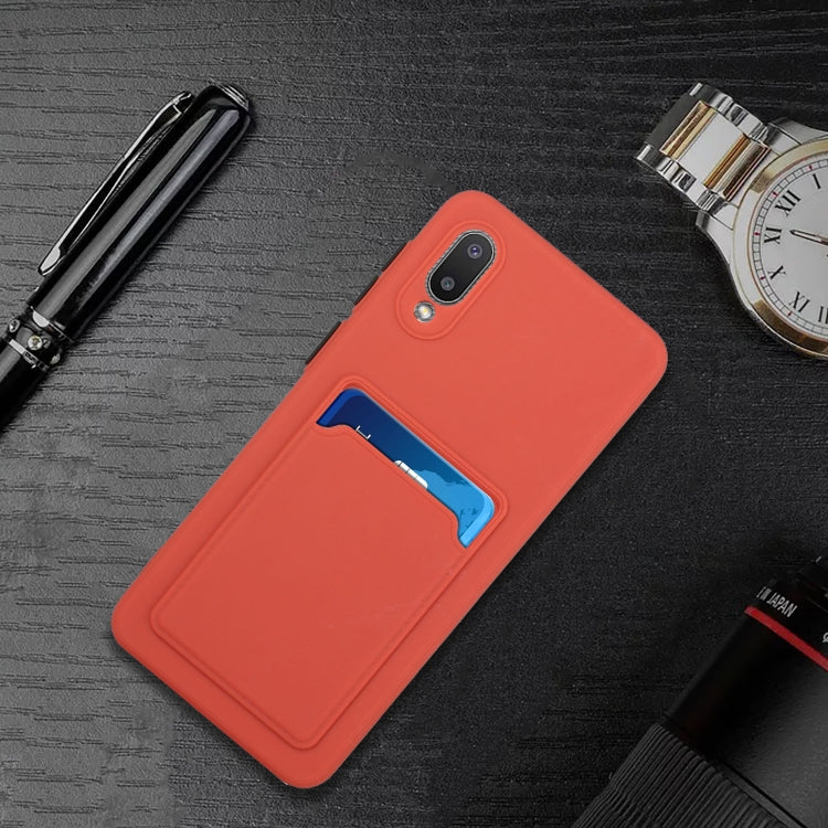For Samsung Galaxy A02 Card Slot Design Shockproof TPU Protective Case