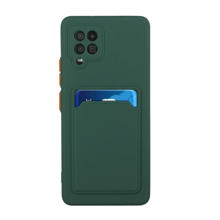 For Samsung Galaxy A42 5G Card Slot Design Shockproof TPU Protective Case
