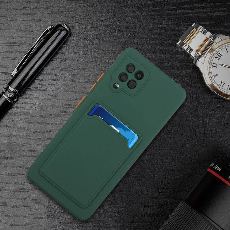 For Samsung Galaxy A42 5G Card Slot Design Shockproof TPU Protective Case