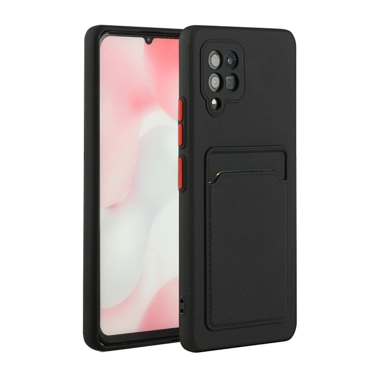 For Samsung Galaxy A42 5G Card Slot Design Shockproof TPU Protective Case
