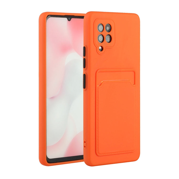 For Samsung Galaxy A42 5G Card Slot Design Shockproof TPU Protective Case