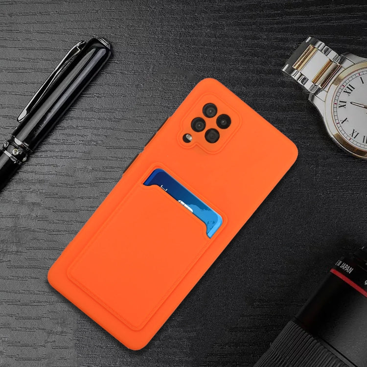 For Samsung Galaxy A42 5G Card Slot Design Shockproof TPU Protective Case