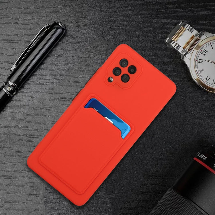 For Samsung Galaxy A42 5G Card Slot Design Shockproof TPU Protective Case