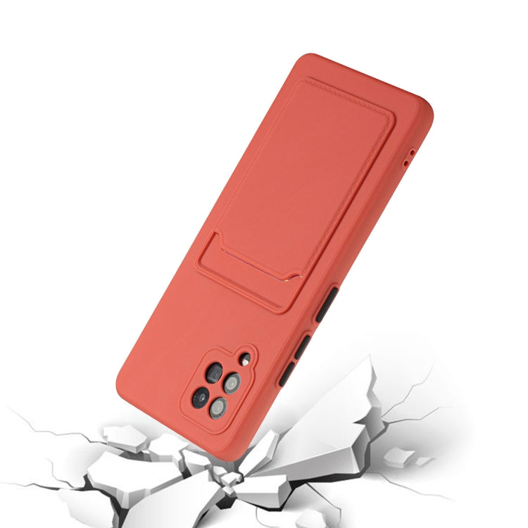 For Samsung Galaxy A42 5G Card Slot Design Shockproof TPU Protective Case