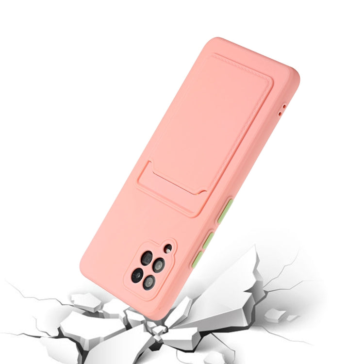 For Samsung Galaxy A42 5G Card Slot Design Shockproof TPU Protective Case